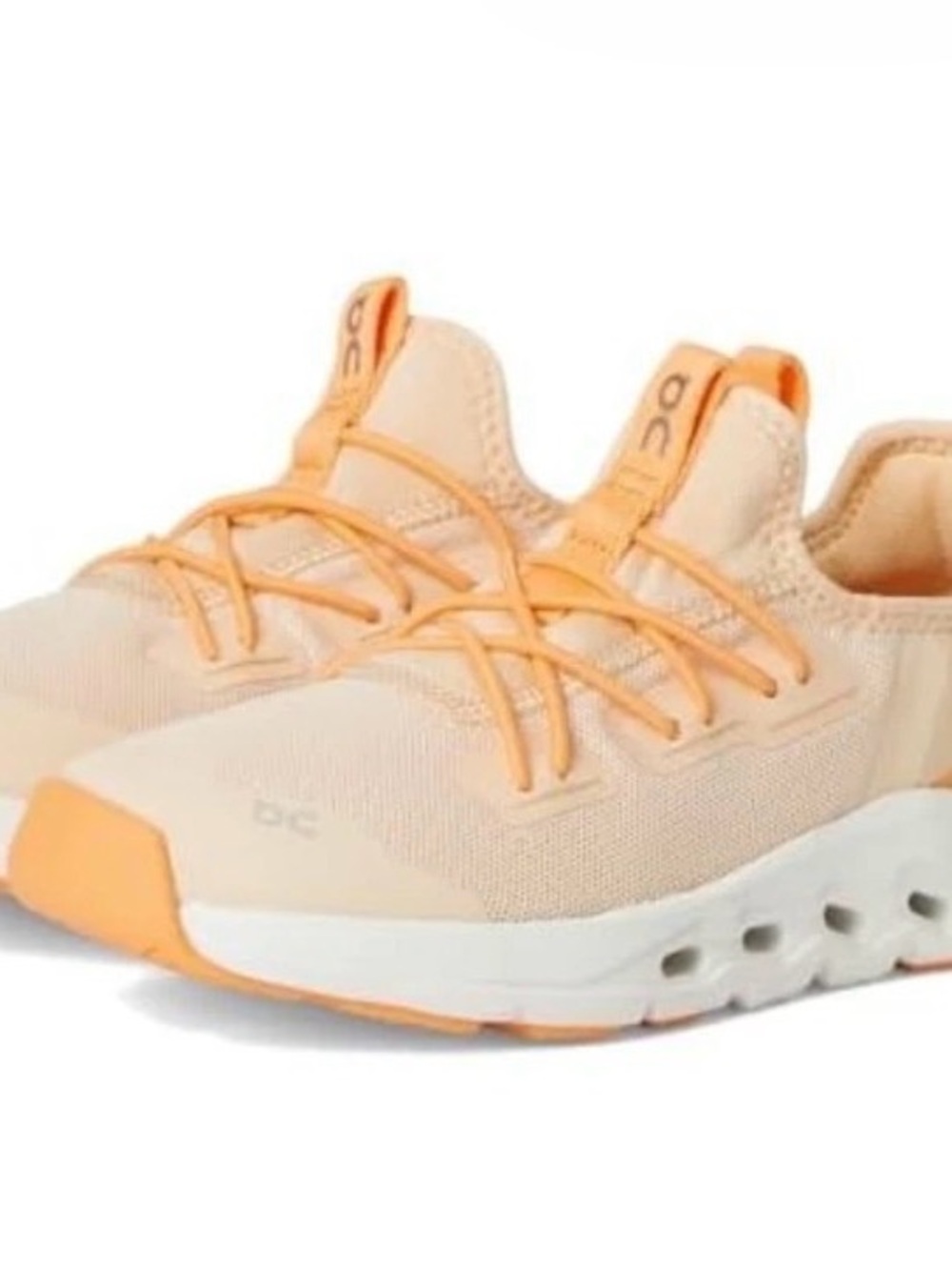 On Running Kids Sneakers in Peach and White